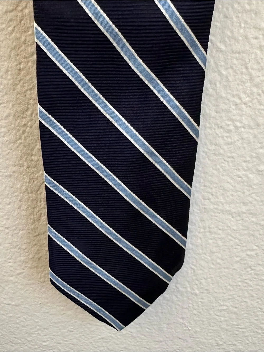 346 Brooks Brothers Classic Silk Navy Diagonal Stripe Men’s Tie
